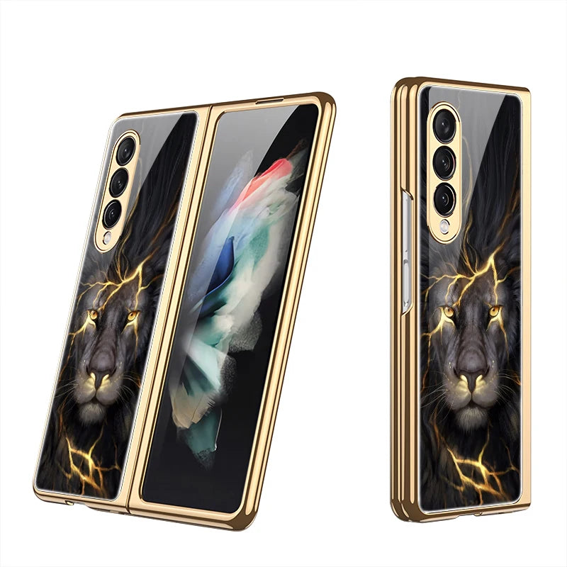 Leather & Tempered Glass Hard Case For Samsung Galaxy Z Fold - Premium Mobile Phone Cases from Dressmycell.com - Just $30! Shop now at Dressmycell.com Leather & Tempered Glass Hard Case For Samsung Galaxy Z Fold - Premium Mobile Phone Cases from Dressmycell.com - Just $30! Shop now at Dressmycell.com